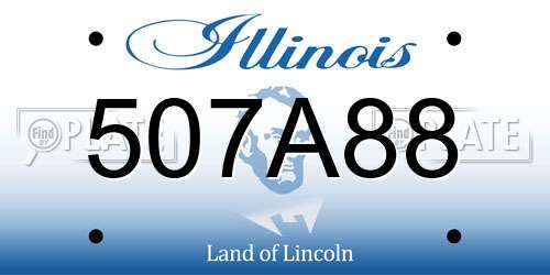 507A88 Illinois License Plate