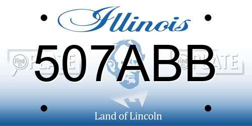 507ABB Illinois License Plate