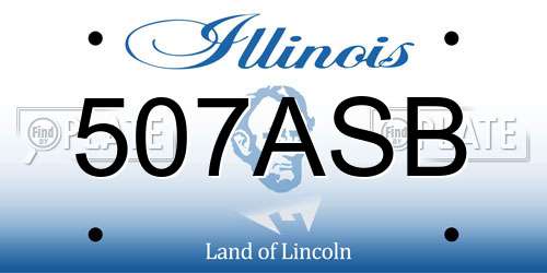 507ASB Illinois License Plate