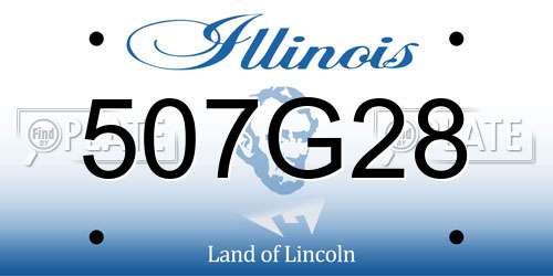 507G28 Illinois License Plate
