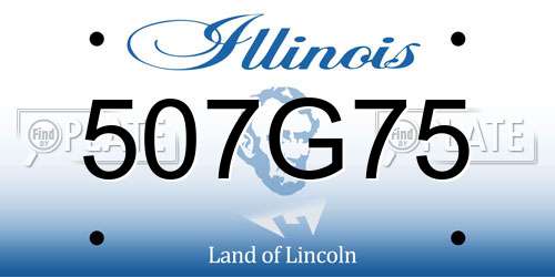 507G75 Illinois License Plate