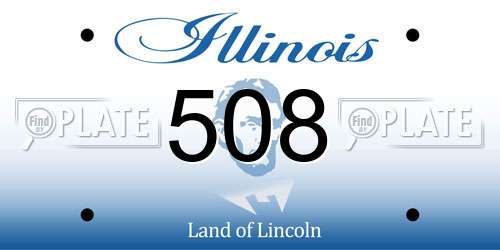 508 Illinois License Plate