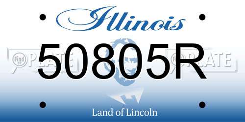 50805R Illinois License Plate