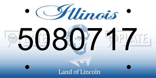 5080717 Illinois License Plate