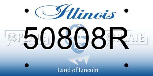 50808R Illinois License Plate