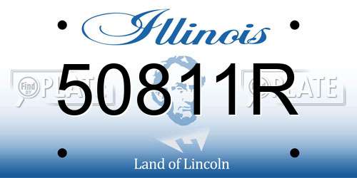 50811R Illinois License Plate