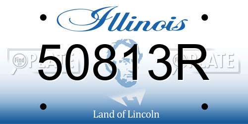 50813R Illinois License Plate