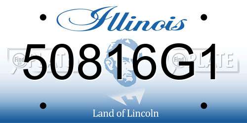 50816G1 Illinois License Plate