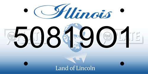 50819O1 Illinois License Plate