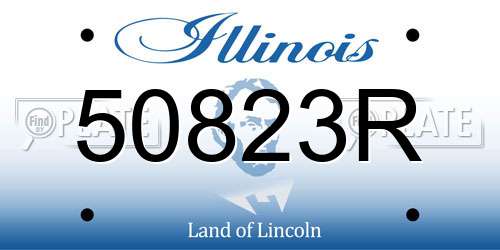 50823R Illinois License Plate