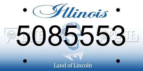5085553 Illinois License Plate