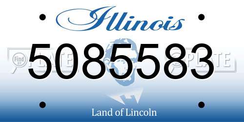 5085583 Illinois License Plate