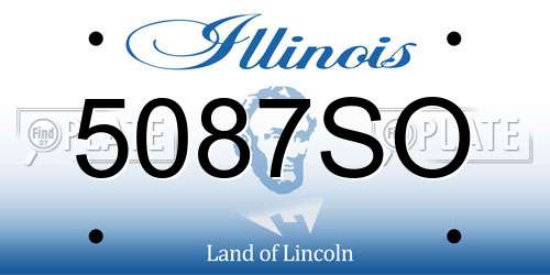 5087SO Illinois License Plate
