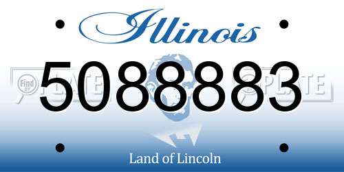 5088883 Illinois License Plate