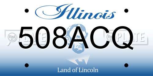508ACQ Illinois License Plate