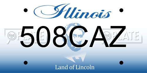 508CAZ Illinois License Plate