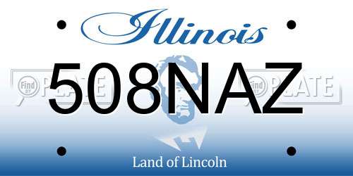 508NAZ Illinois License Plate