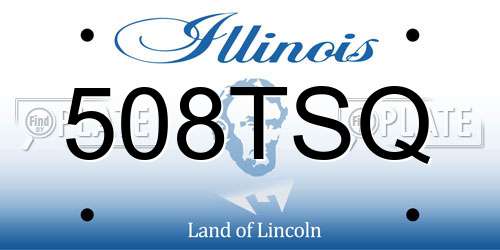 508TSQ Illinois License Plate