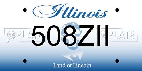 508ZII Illinois License Plate