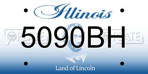 5090BH Illinois License Plate
