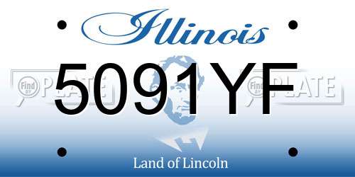 5091YF Illinois License Plate