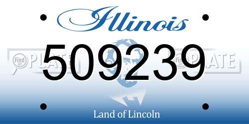 509239 Illinois License Plate