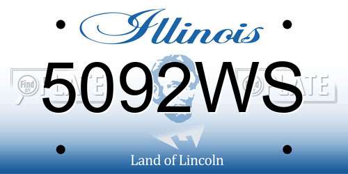 5092WS Illinois License Plate