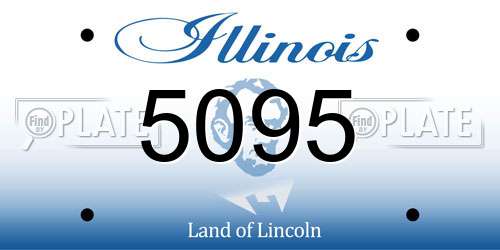 5095 Illinois License Plate
