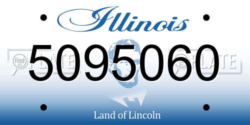 5095060 Illinois License Plate