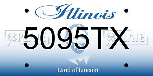 5095TX Illinois License Plate