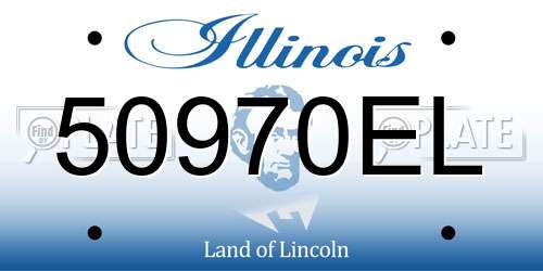 50970EL Illinois License Plate