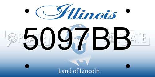 5097BB Illinois License Plate