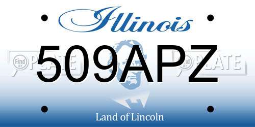 509APZ Illinois License Plate