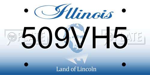 509VH5 Illinois License Plate