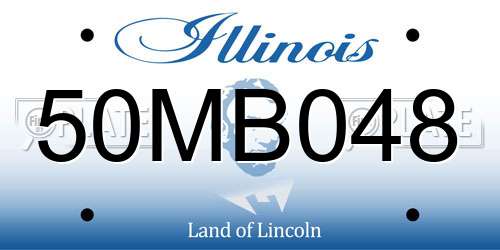 50MB048 Illinois License Plate