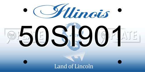 50SI901 Illinois License Plate