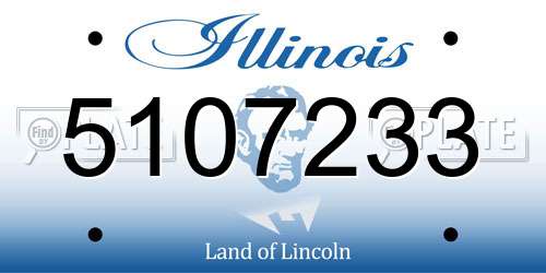 5107233 Illinois License Plate