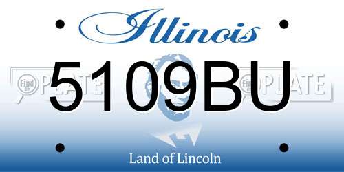 5109BU Illinois License Plate