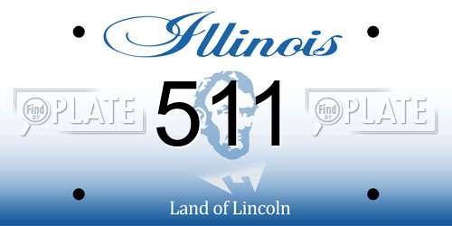 511 Illinois License Plate