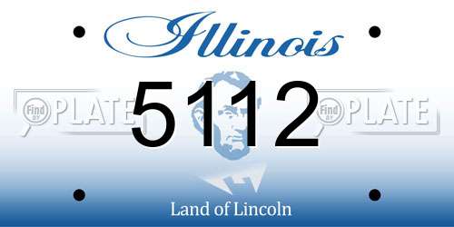 5112 Illinois License Plate