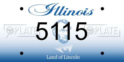 5115 Illinois License Plate