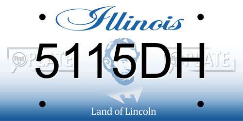 5115DH Illinois License Plate