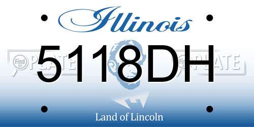 5118DH Illinois License Plate
