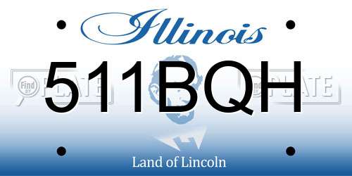 511BQH Illinois License Plate