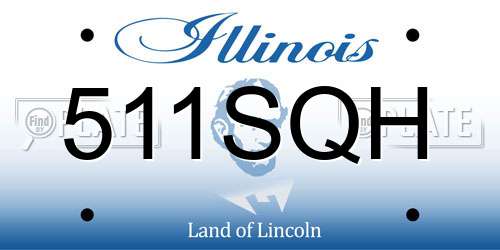 511SQH Illinois License Plate