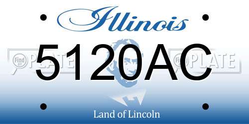 5120AC Illinois License Plate
