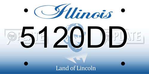 5120DD Illinois License Plate