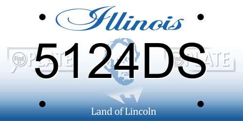 5124DS Illinois License Plate