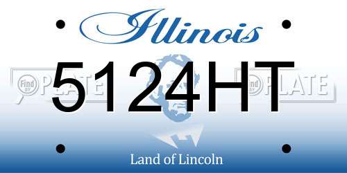5124HT Illinois License Plate
