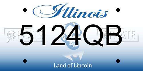 5124QB Illinois License Plate